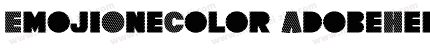 EmojiOneColor AdobeHeitiStd Regular字体转换